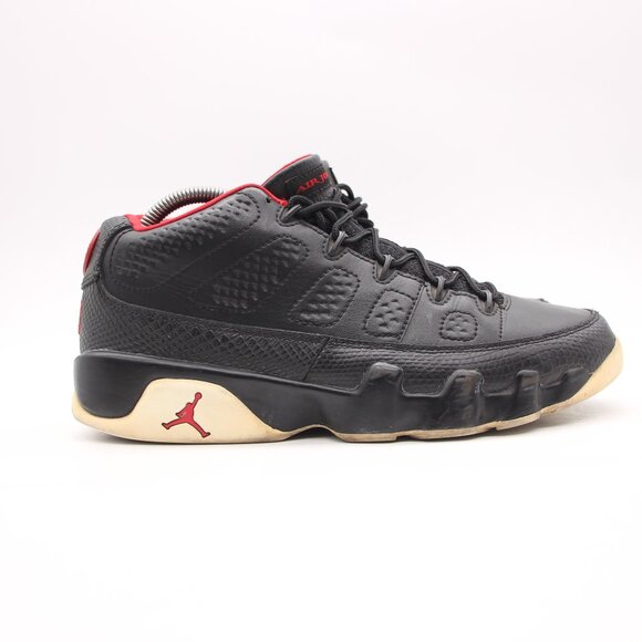 Nike Air Jordan 9 Mens Size 8.5 Retro Low Snakeskin Black 832822-001 Sneakers